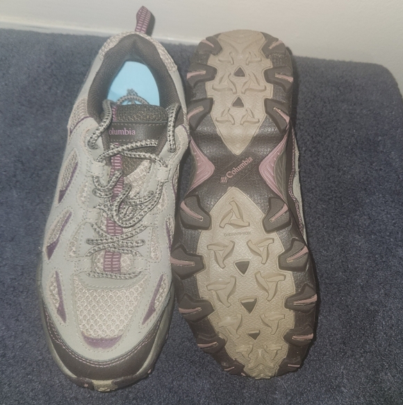 Columbia Womens Gray and Purple D Storm Hiking Shoes Size 8 - Picture 8 of 10